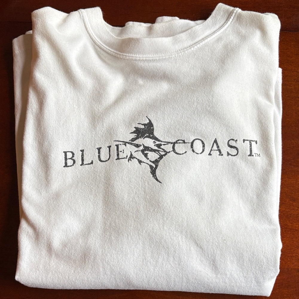 Blue Coast White Sweatshirt